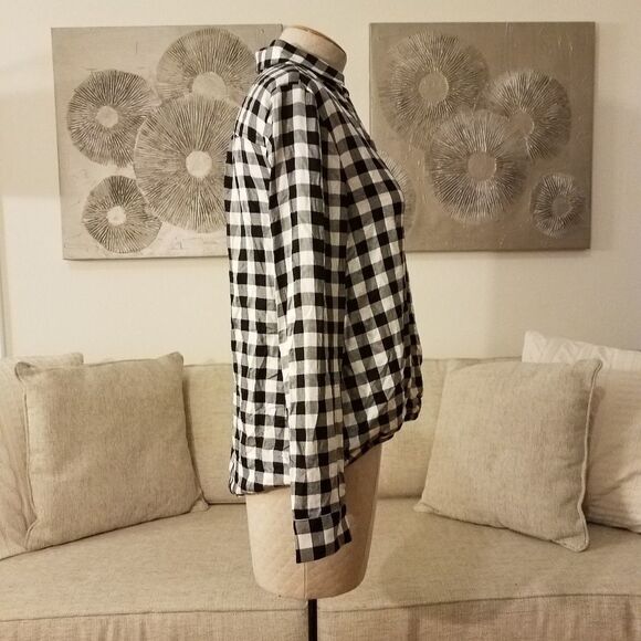 Madwell Wrap Front Shirt in Buffalo Check sz Med - Picture 4 of 8